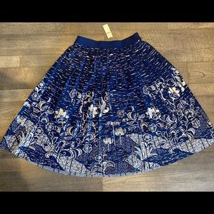NWT Anthropologie Pleated Knit Midi Skirt